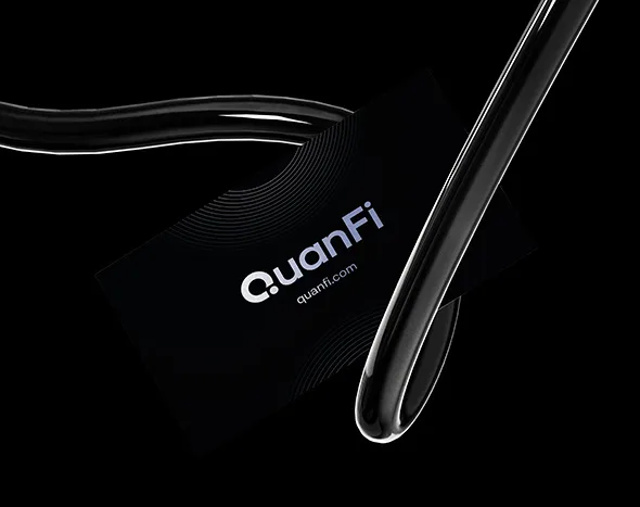 QuanFi brand identity and design from the 300bees portfolio
